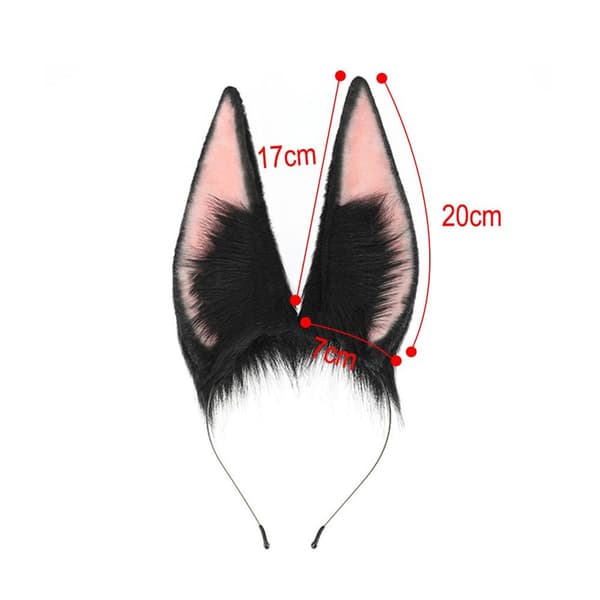 Fox Wolf Cat Dog Ears Hodebånd Hodebånd Halloween Kostymefest Hodeplagg KLB