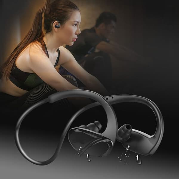 Bluetooth-hörlurar Svettbeständiga Bluetooth Svart