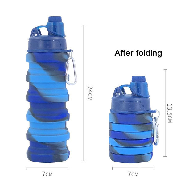 Foldbar Vannflaske i Silikon Stil 4 KLB