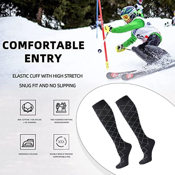 Tryckstrumpor - Sportstrumpor - Utomhus - Knähöga tryckstrumpor L/XL KLB