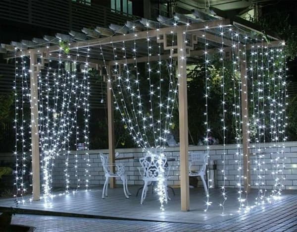 LED-valoverho, valoverkko 3m x 3m keijuvaloverho 300 LEDiä