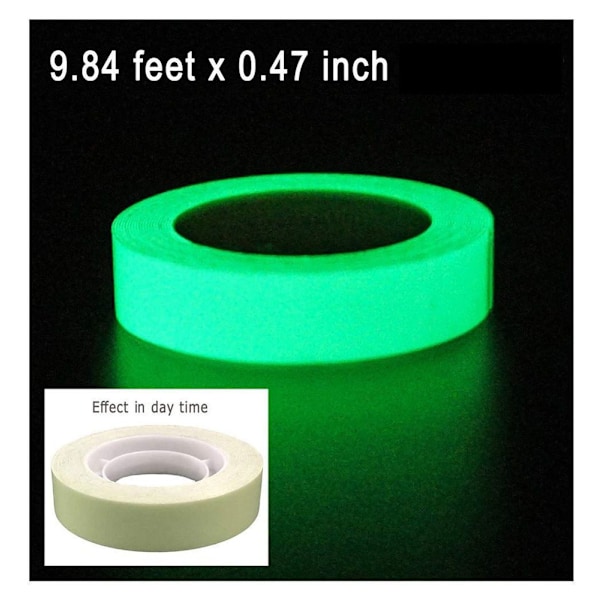 Luminous Tejpdekal 3 Meter Längd x 1,2 cm Bredd (9,84 fot x 0,47 tum) Hög