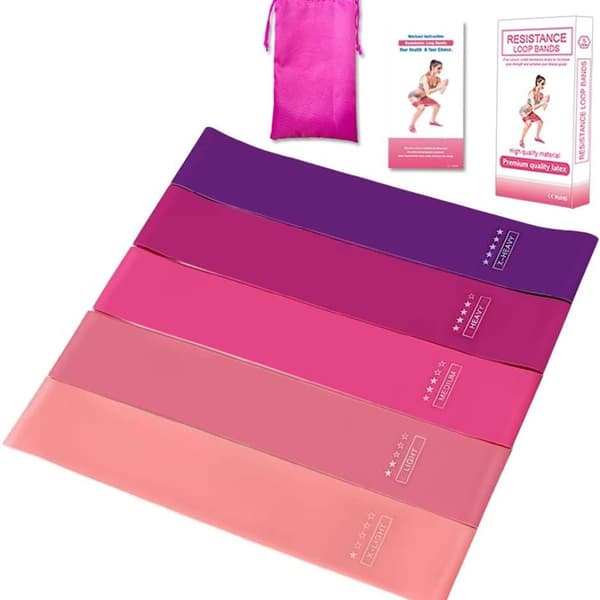 5PCS Sports Træning Modstand Loop Bands Sæt Elastisk Booty Band Sæt KLB