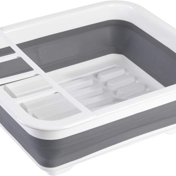 Sammenleggbar oppvaskavløp grå/hvit - oppvaskavløp, oppvaskavløp KLB