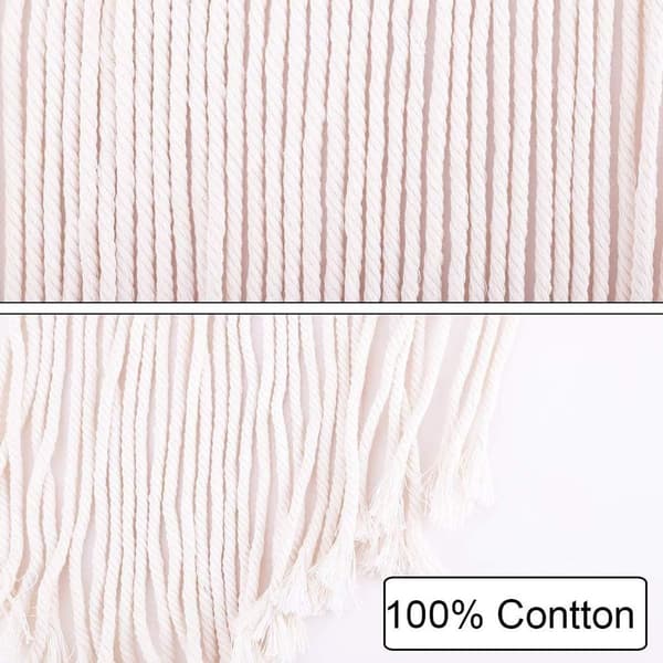 Vevd regnbue veggdekorasjon, regnbue macrame veggdekorasjon for