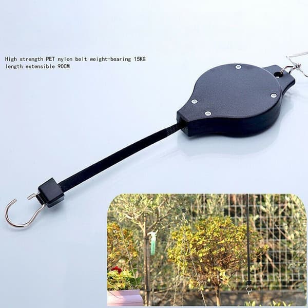 Justerbara växtrullar Retractable hängande planter Blommor