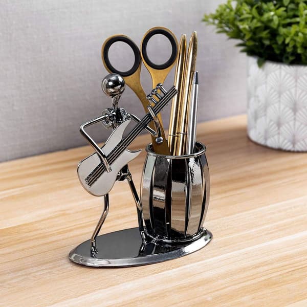 LepoHome Guitar Pen Holder Kreative Desktop Tilbehør