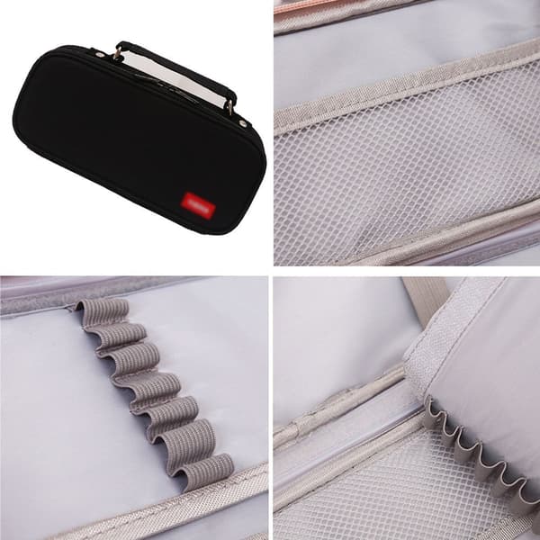 Blyantskrin med stor kapacitet - Pen Organizer Pouch i sort