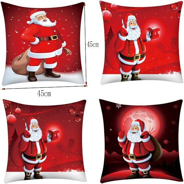 Coversolate Pynteputer 45x45 Jul Pynteputer Jul, Sett med 4 KLB