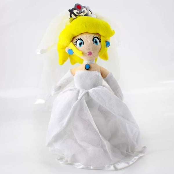 Super Mario Princess Peach Brud Kjol Plysjfigur Fylt Dyr 30cm KLB