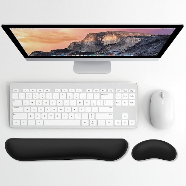 Keyboard håndledsstøttepude Memory Foam sæt håndledsstøtte