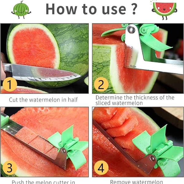 Pumyporeity vannmelonkutter, vindmølle melon kutter ballkutter KLB