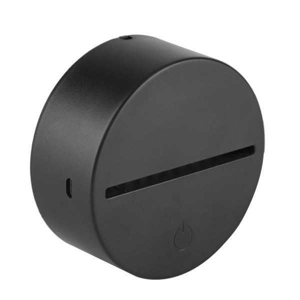 USB 4.5V sju-färgad lampbas, touch switch, 3D akryl KLB