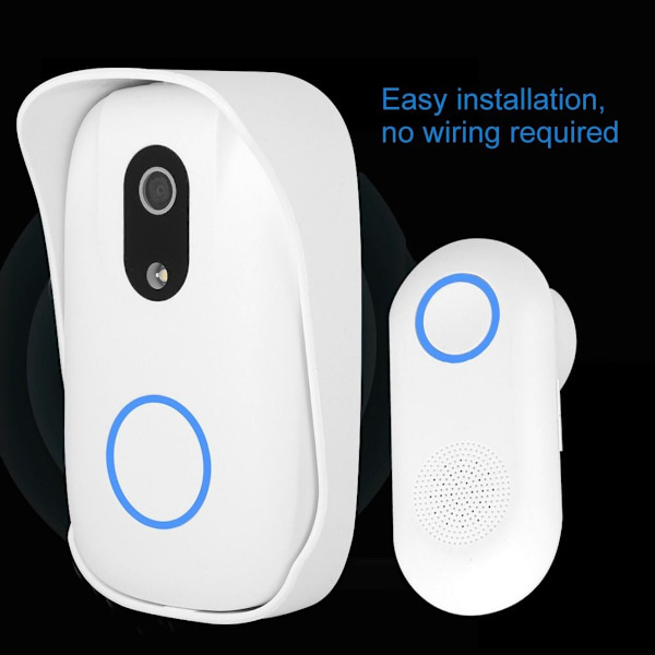 Smart RF trådløs ringedørklokke WiFi visuel telefon KLB