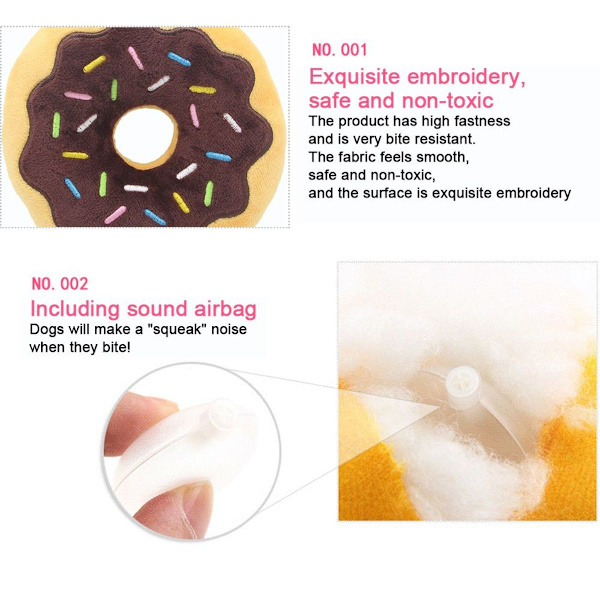 Donutformad plysch katt kattmynta leksak kattunge interaktiv kudde kaffe KLB