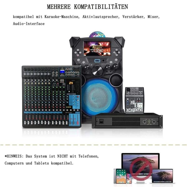 Trådløs mikrofon Dual Wireless Metal Dynamic Micro System med KLB