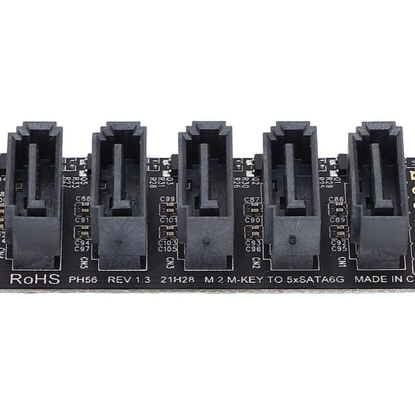 PH56 M2 PCIE 3 5-ports harddisk-utvidelseskort KLB
