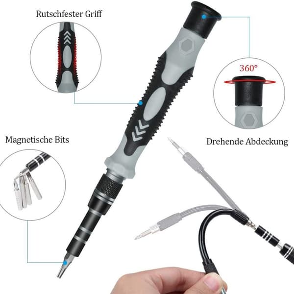 Precision Bit Set, 122 IN 1 Mini Precision Screwdriver Set Portable Repair