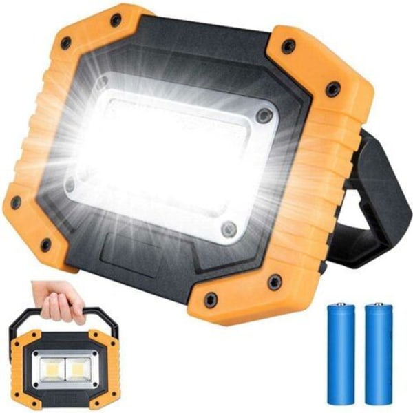 LED Floodlight 30W 2000LM Construction Site Work Light with for Camping, 3 Modes, (1 piece)