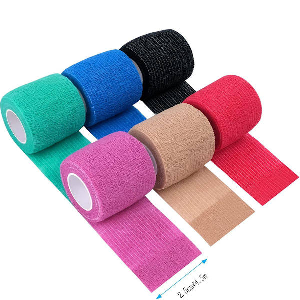 Självhäftande bandage rullar: elastiska bandage för idrottare KLB