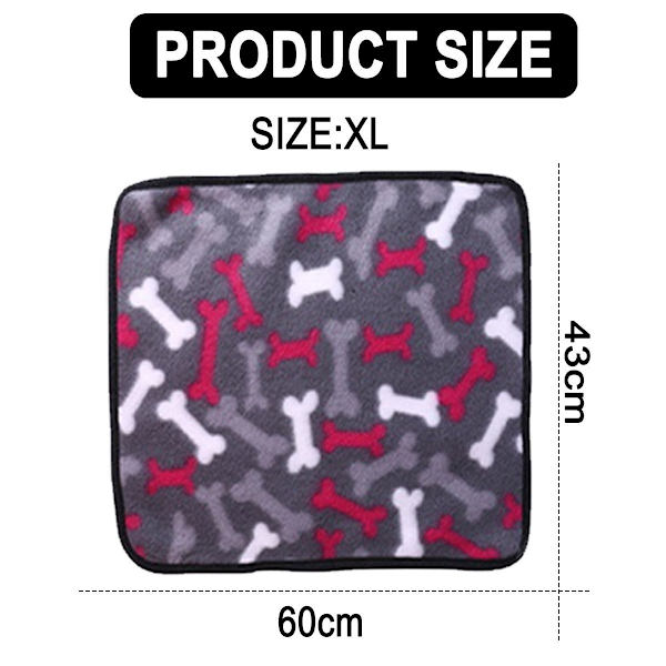 2 stk. Bløde hundetæpper til kæledyr, mellemstore, bløde, fluffy katte XL (23,62x16,92) KLB