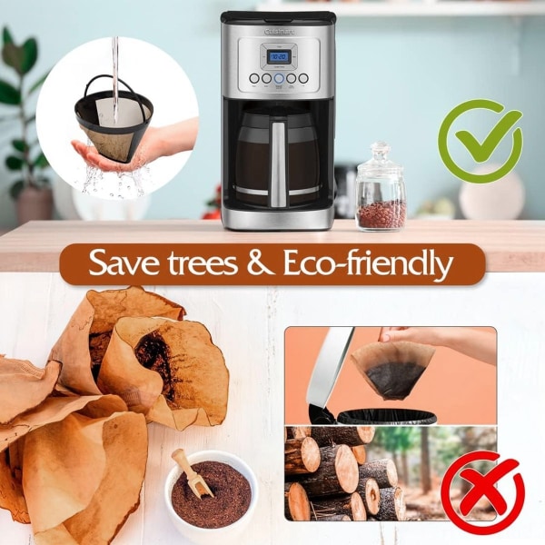 Kaffe filter kaffe permanent filter rostfritt stål kaffefilter mesh