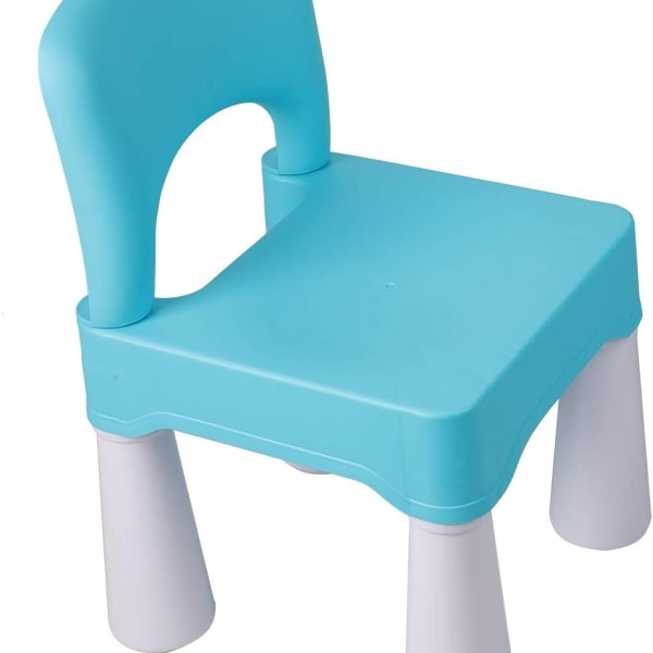 Plast barnestol, barnestol blå på 43cm blå KLB