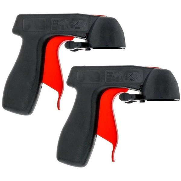 Aerosol Spray Gun Håndtag - Maling Spray Gun, Original Spray Gun Håndtag, Lak Doser Holder, Spray Maling Pistol (2STK) KLB