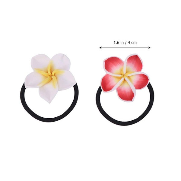 Hårtilbehør Hawaiiansk Blomster Tee Stretch Hestehaler Søte Fargerike