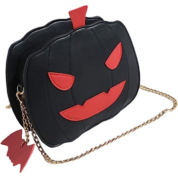 Crossbody Bag Halloween Pumpkin Messenger Bag Devil Shoulder Chain Bag för kvinnor Flickor Barn