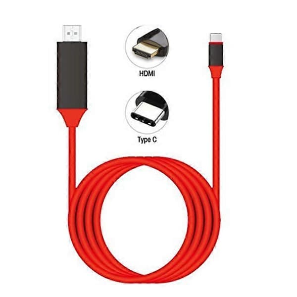 USB C till HDMI USB 3.1 Typ C Hane till HDMI Hane 4K Höghastighetskabeladapter för 2017 MacBook