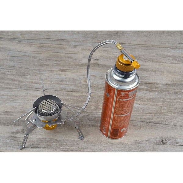 2-pack gasadapter för utomhusvandring campingspis konverterkonverter spisanslutning