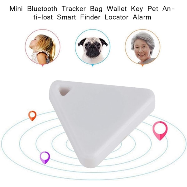 Mini Bluetooth Tracker Anti-förlorad Smart Finder Locator Larmnyckel Barn Pet GPS Finder
