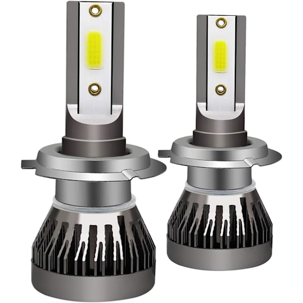 H7 Auton ajovalon Mini Led -lamput Auton ajovalosarja 6000K Led -lamppu 2 kpl