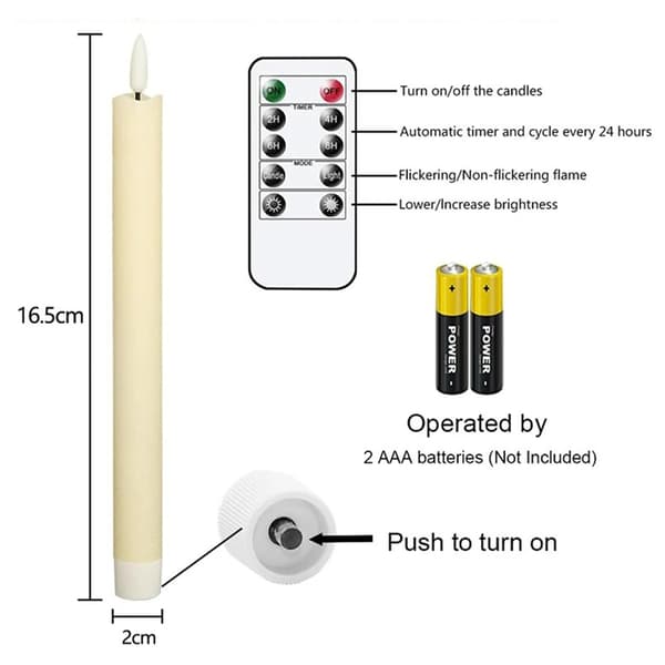 LED-valot kaukosäätimellä - 6 kpl