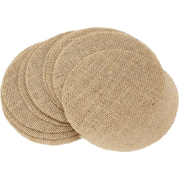 Natural Jute Burlap Table Placemats Pack of 10 for Dining Table Bedside Table Living Room Indoor Outdoor