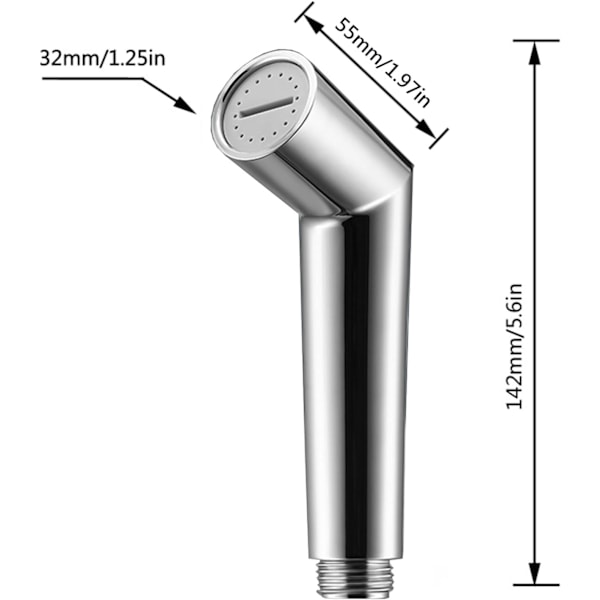 Handhållen Bidet-spray, Justerbar Tryckspray, Toalett-duschspray, Bidet-toalett-spray, för Personlig Hygien, Rengöringsvård