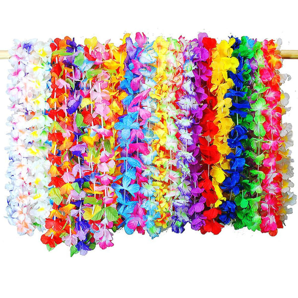 36 st/ set Tropical Hawaiian Flower Garland Party Halsband Girlander Leis Supplies Dekoration