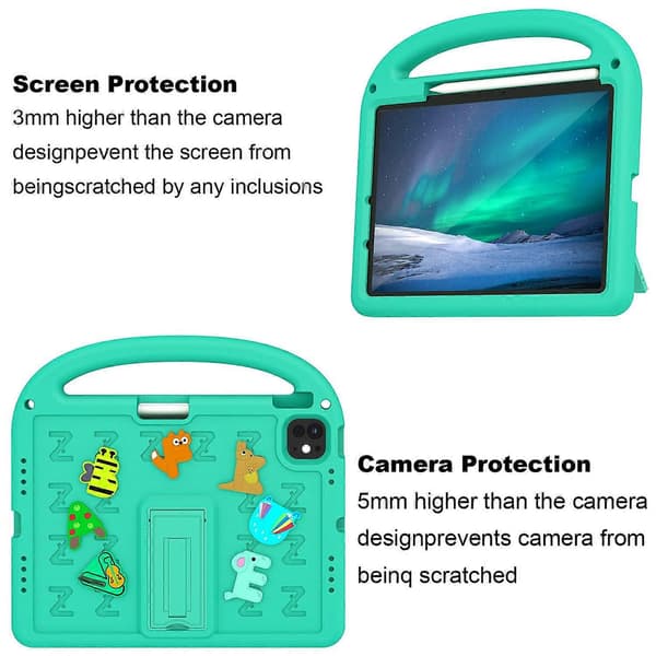 Ställfodral EVA+PC surfplattsskydd för iPad Air 11 (2024)/iPad Pro 11 (2024)
