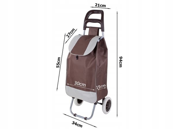 Shoppingvagn / Dramatenväska - Rullväska brown
