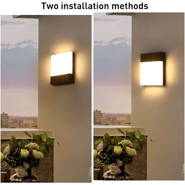 18W Udendørs Væglampe LED IP65 Vandtæt Udendørs Væglampe LED Udendørsbelysning [Energibesparende Klasse F]