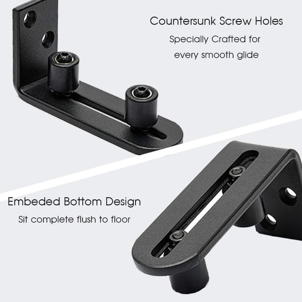 Kullagerdesign Stay Roller Glidande Justerbar | Unik Guide Flush med Golv | Hållbar Stålram