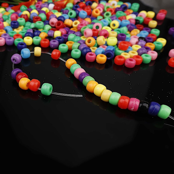 500 stk Pony Beads - Håndverk og smykkeproduksjon