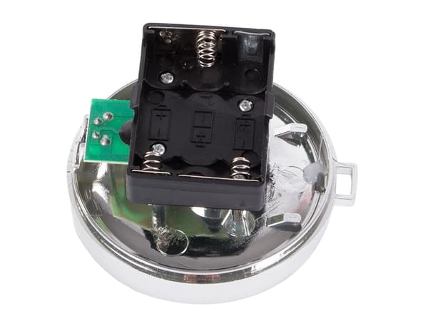 Frontlykt sykkel 3 LED batterier retro krom