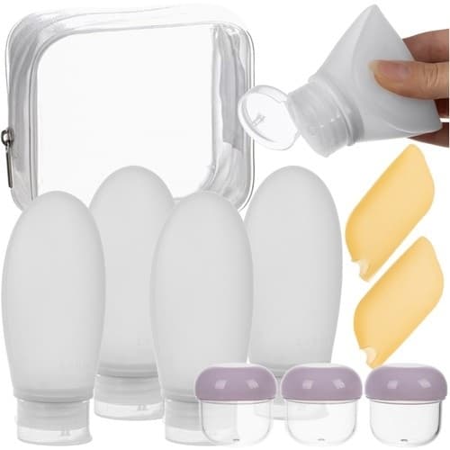 10-delat - Resepaket - Flaska för resor / Reseflaskor & Necessär