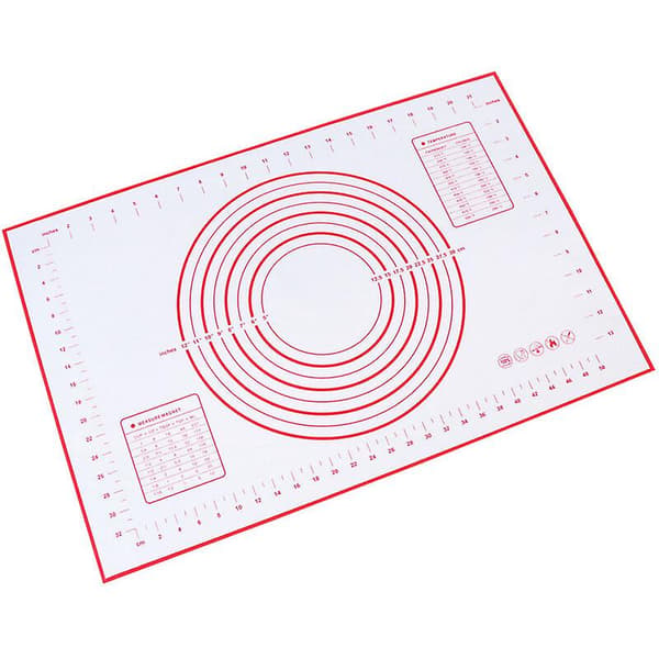 Bakmatta i silikon, non-stick degmatta (60 x 40 cm röd)