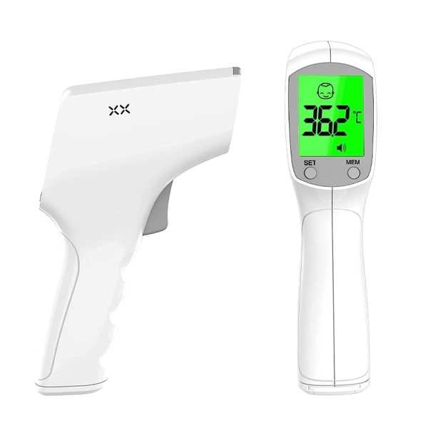 Digital termometer för vuxna barn, infraröd panntermometer, no touch temperaturkontroll med 3 lägen