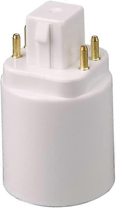 GX24Q LED lampeadapter til 4-benet E27 fatning 2 stk.