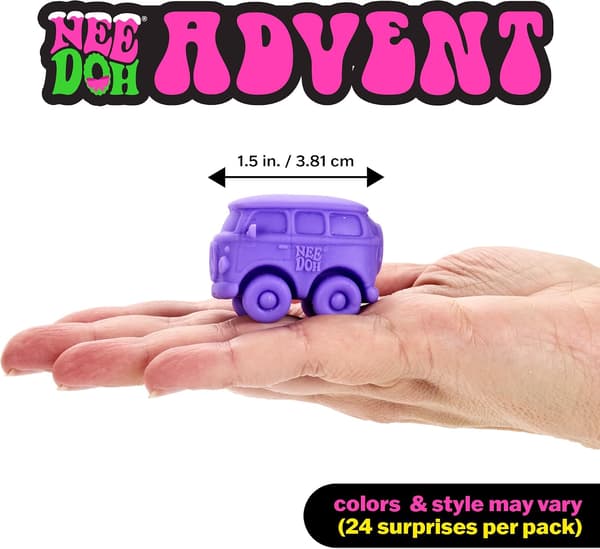 Squishies Julekalender (1-pak), Nedtælling til jul med 24 mini-klemmelegetøj
