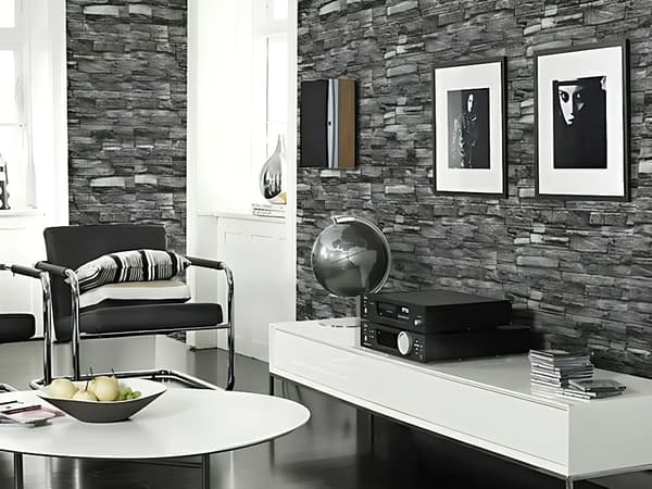 Veggpanel 3D grå - Selvklebende skumdekor